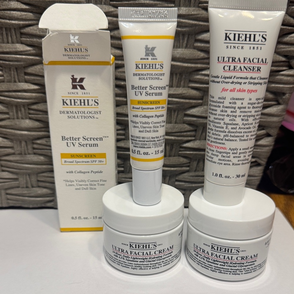 Kiehl's Better Screen UV Serum & Ultra Facial Set — Whit
